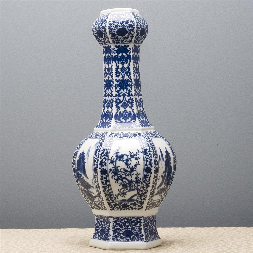 Danny's Fine Porcelain Hexagonal Empirical Vase