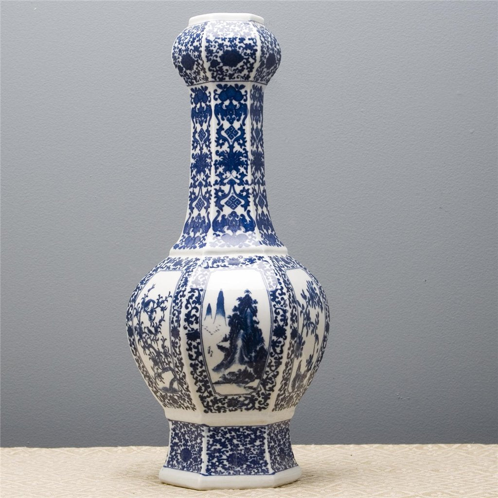 Danny's Fine Porcelain Hexagonal Empirical Vase