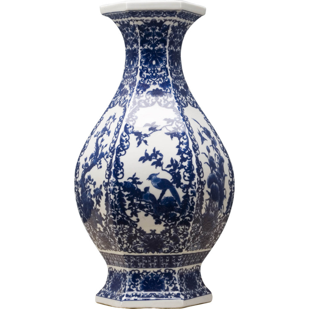 Danny's Fine Porcelain Hex Vase