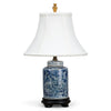 Danny's Fine Porcelain Blue & White Tea Caddy Lamp Rolling Patels(108-12-Be)
