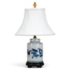 Danny's Fine Porcelain Blue & White Tea Caddy Lamp