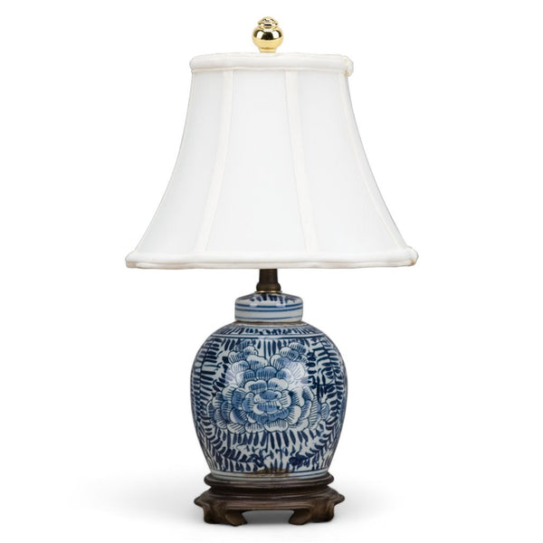 Danny's Fine Porcelain Blue & White Bulb Jar Lamp
