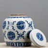 Danny's Fine Porcelain Blue & White Lidded Jar Hei Circle