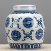 Danny's Fine Porcelain Blue & White Lidded Jar Hei Circle