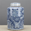 Danny's Fine Porcelain Blue & White Tea Caddy -Rolling Petal