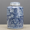 Danny's Fine Porcelain Blue & White Tea Caddy -Rolling Petal