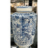 Danny's Fine Porcelain Blue & White Tea Caddy -Rolling Petal