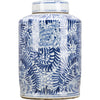Danny's Fine Porcelain Blue & White Tea Caddy -Rolling Petal
