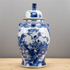 Danny's Fine Porcelain Blue & White Large Temple Jar
