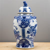 Danny's Fine Porcelain Blue & White Large Temple Jar