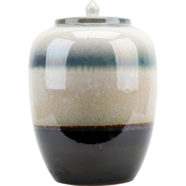Danny's Fine Porcelain Melon Lidded Jar- Transition Glaze