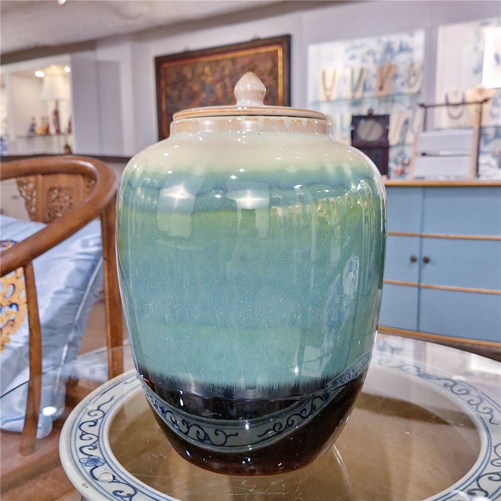 Danny's Fine Porcelain Melon Lidded Jar- Transition Glaze