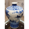 Danny's Fine Porcelain Plum Vase - Blue & White Peacock (special Price)