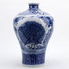 Danny's Fine Porcelain Plum Vase - Blue & White Peacock (special Price)