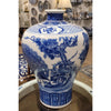 Danny's Fine Porcelain Plum Vase - Blue & White Peacock (special Price)