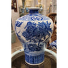 Danny's Fine Porcelain Plum Vase - Blue & White Peacock (special Price)