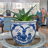 Danny's Fine Porcelain Round Pot Blue Village