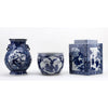 Danny's Fine Porcelain Round Pot Blue Village