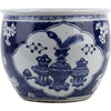 Danny's Fine Porcelain Round Pot Blue Village