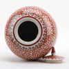 Danny's Fine Porcelain Mellon Jar Red Filigree