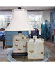 Danny's Fine Porcelain Flattened Dragon Vase Lamp