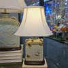 Danny's Fine Porcelain Flattened Dragon Vase Lamp