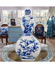 Danny's Fine Porcelain Flatten Gourd Vase -Blue & White