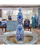 Danny's Fine Porcelain Flatten Gourd Vase -Blue & White