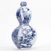 Danny's Fine Porcelain Flatten Gourd Vase -Blue & White