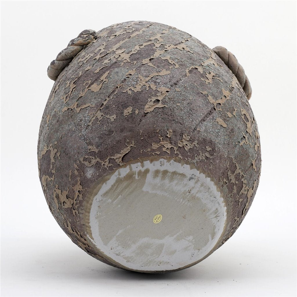 Danny's Fine Porcelain Pottery Pot Rusted Glaze
