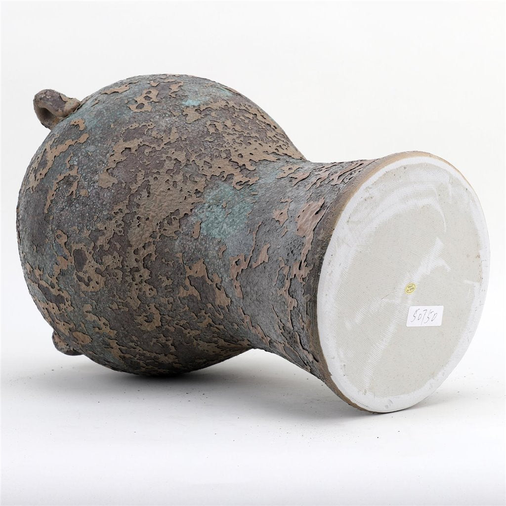 Danny's Fine Porcelain Pottery Vase Rusted Glaze