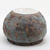 Danny's Fine Porcelain Pottery Irregular Shaped Pot Rusted Glaze