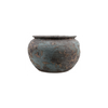 Danny's Fine Porcelain Pottery Irregular Shaped Pot Rusted Glaze