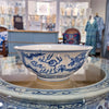 Danny's Fine Porcelain Bowl Blue & White Dragon