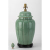 Danny's Fine Porcelain Celadon Jar Antique Finish Lamp