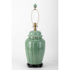 Danny's Fine Porcelain Celadon Jar Antique Finish Lamp