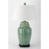 Danny's Fine Porcelain Celadon Jar Antique Finish Lamp
