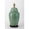 Danny's Fine Porcelain Celadon Jar Antique Finish Lamp