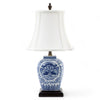 Danny's Fine Porcelain Blue & White Lamp-Fish