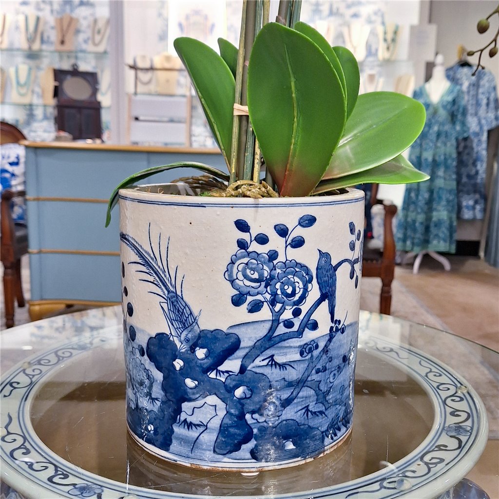 Danny's Fine Porcelain Round Bucket - Classic Blue & White 50854
