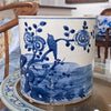 Danny's Fine Porcelain Round Bucket - Classic Blue & White 50854