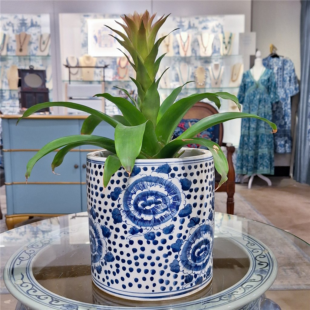 Danny's Fine Porcelain Round Bucket - Classic Blue & White 50855