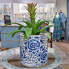 Danny's Fine Porcelain Round Bucket - Classic Blue & White 50855