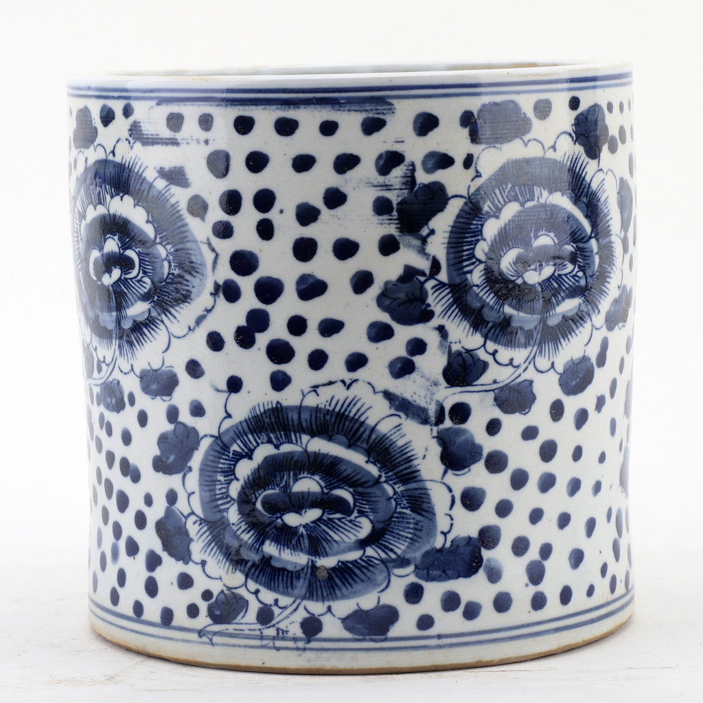 Danny's Fine Porcelain Round Bucket - Classic Blue & White 50855