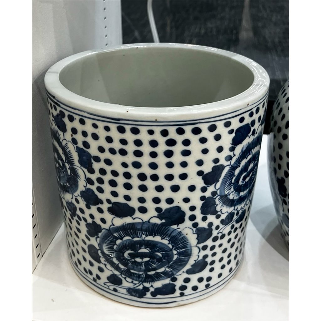 Danny's Fine Porcelain Round Bucket - Classic Blue & White 50855