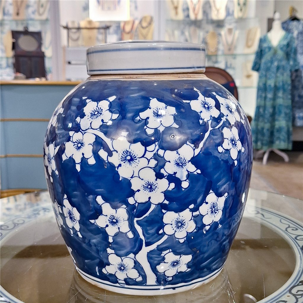 Danny's Fine Porcelain Large Bulb Jar - Floral