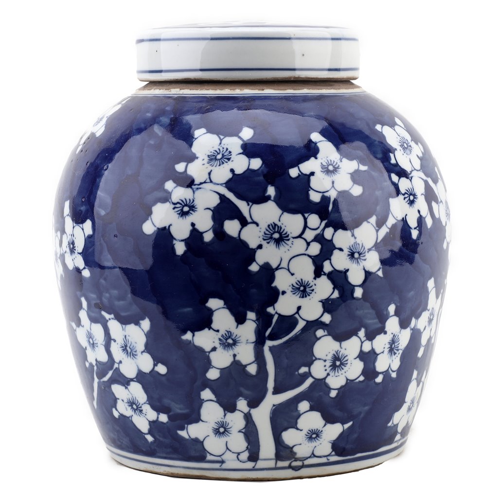 Danny's Fine Porcelain Large Bulb Jar - Floral