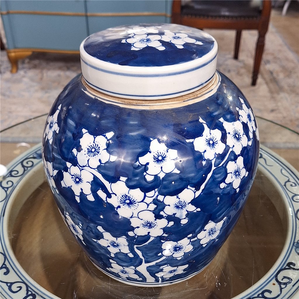 Danny's Fine Porcelain Large Bulb Jar - Floral