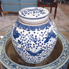 Danny's Fine Porcelain Large Bulb Jar - Butterflies