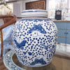 Danny's Fine Porcelain Large Bulb Jar - Butterflies